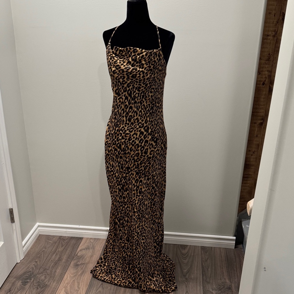 Leopard Print Maxi Dress